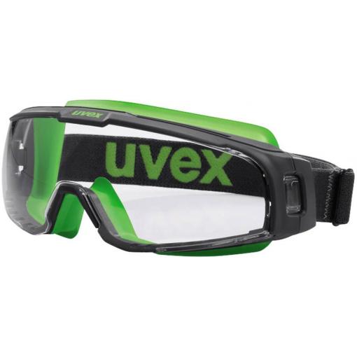 uvex u-sonic 9308245 ochranné brýle vč. ochrany před UV zářením černá, zelená