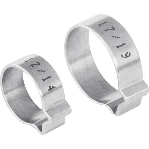 Norma svorka s 1 uchem 1107010014 Průměr kabelového svazku (rozsah) 12 do 14 mm stříbrná 1 ks
