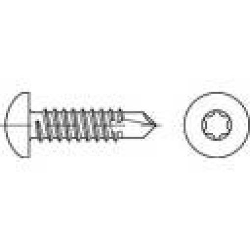 TOOLCRAFT 141627 závrtný šroub 4.8 mm 22 mm T profil DIN 7504 ocel galvanizováno zinkem 1000 ks