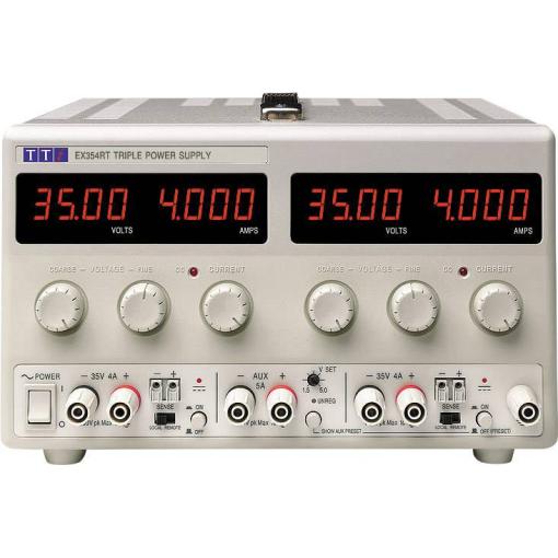 Aim TTi EX354RT laboratorní zdroj s nastavitelným napětím, 0 - 35 V/DC, 0 - 4 A, 305 W, výstup 3 x, 51153-7800