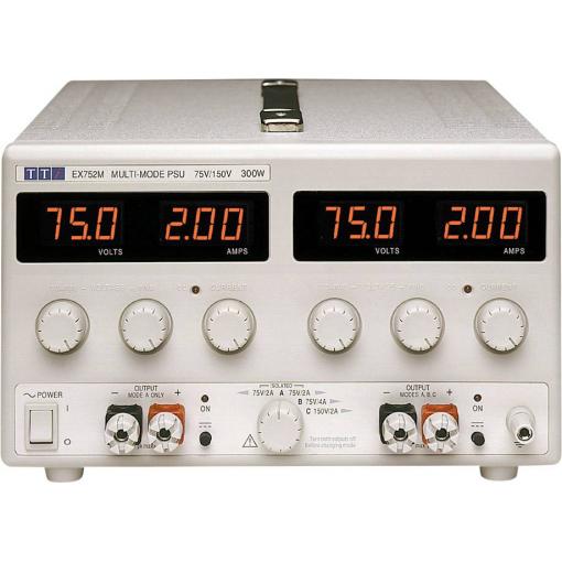 Aim TTi EX752M laboratorní zdroj s nastavitelným napětím, 0 - 150 V/DC, 0 - 2 A, 300 W, výstup 2 x, 51153-1500