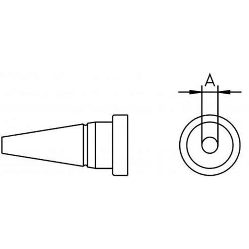 Weller LT 1A pájecí hrot oblý Velikost hrotů 0.5 mm Délka hrotů 13 mm Obsah 1 ks