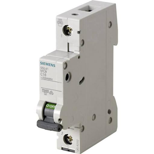 Siemens 5SL41016 5SL4101-6 elektrický jistič 1pólový 1 A 230 V, 400 V