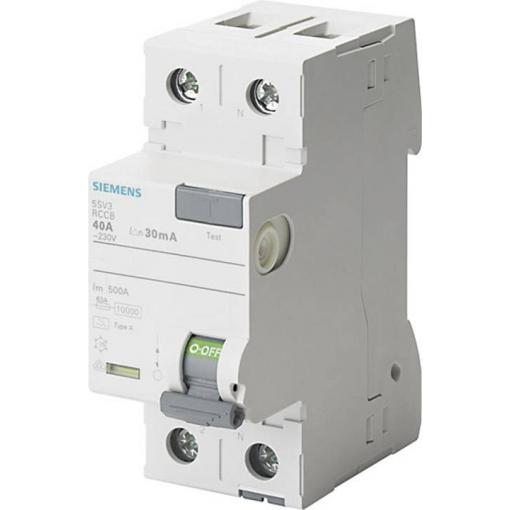 Siemens 5SV33126 5SV3312-6 proudový chránič A 2pólový 25 A 0.03 A 230 V