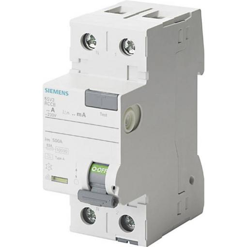 Siemens 5SV33126KL 5SV3312-6KL proudový chránič A 2pólový 25 A 0.03 A 230 V
