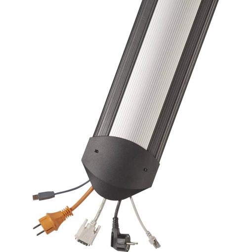 Serpa kabelový můstek 5.01047.9004 TPE černá, hliník Kanálů: 5 1500 mm Množství: 1 sada