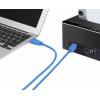 Renkforce USB kabel USB 3.2 Gen1 USB-A zástrčka, USB-B zástrčka 0.50 m modrá pozlacené kontakty RF-4260498