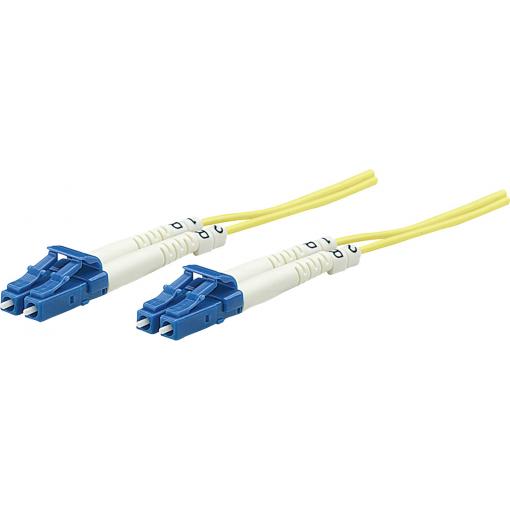 Intellinet 516792 optické vlákno optické vlákno kabel 5.00 m žlutá [1x zástrčka LC - 1x zástrčka LC] 9/125 µ Singlemode OS2