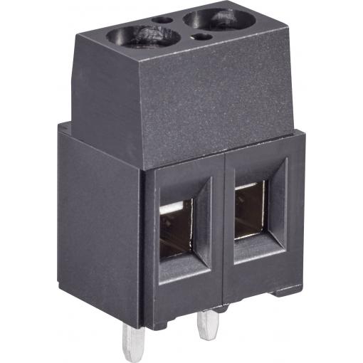 TE Connectivity 796949-2 šroubová svorkovnice 3 mm² Pólů 2 černá 1 ks