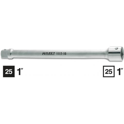 Hazet 1117-16 prodlužovací nástavec pro nástrčné klíče 1 palec Pohon (šroubovák) 1 400 mm 1 ks