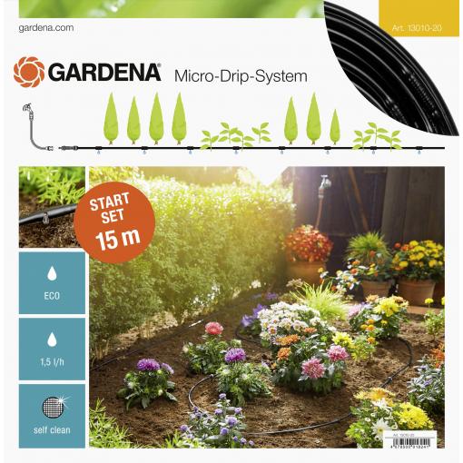 GARDENA Systém Micro-Drip 13010-20 základní sada pro rostliny v řadě S 4,6 mm Délka hadice: 15 m
