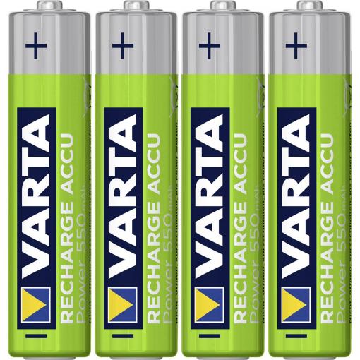Varta RECH.AC.PowerAAA550mAh Bli 4 akumulátor AAA Ni-MH 550 mAh 1.2 V 4 ks