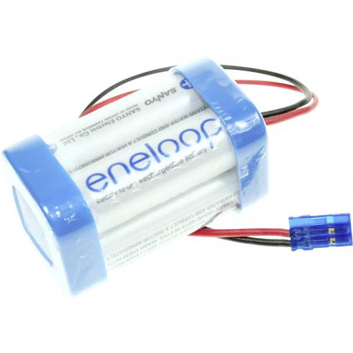 Panasonic eneloop Würfel F2x2 Graupner Akupack 4 x AA s kabelem, se zástrčkou Ni-MH 4.8 V 1900 mAh
