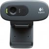 Logitech C270 HD webkamera, 1280 x 720 Pixel, stojánek, upínací uchycení