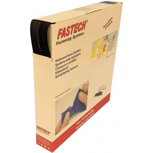 FASTECH® B10-STD-HL999925 pásek se suchým zipem, k našití, háčková a flaušová část, (d x š) 50 m x 10 mm, černá, 50 m
