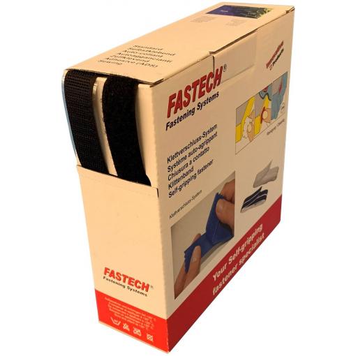 FASTECH® B20-MIX999910 pásek se suchým zipem k našití háčková část, flaušová část (d x š) 10 m x 20 mm černá 10 m
