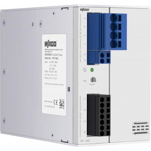 WAGO 787-1642 síťový zdroj na DIN lištu 24 V 20 A 480 W Počet výstupů:1 x Obsah 1 ks