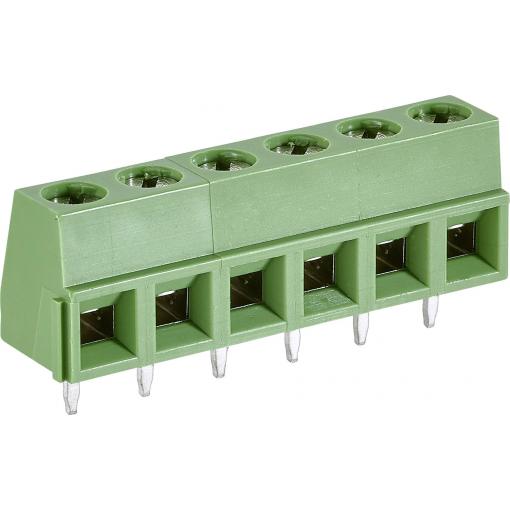 TE Connectivity 282836-6 šroubová svorkovnice 1.31 mm² Pólů 6 zelená 1 ks