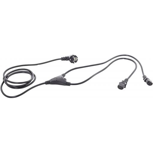 HAWA 1008274 IEC Y kabel černá 2.35 m