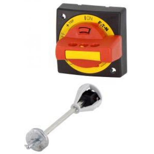 Eaton PKZ0-XRH-MCC 106137 rukojeť s dveřní spojkou odblokovatelný (d x š x v) 64 x 64 x 54 mm červená, žlutá 1 ks