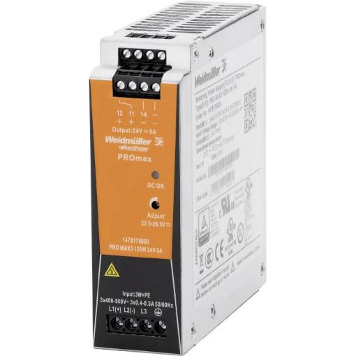 Weidmüller 1478170000 síťový zdroj na DIN lištu 12 V/DC 5 A 120 W Obsah 1 ks