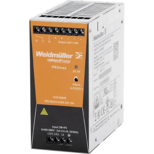 Weidmüller 1478190000 síťový zdroj na DIN lištu 12 V/DC 20 A 480 W Obsah 1 ks
