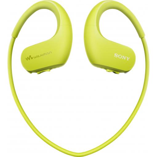 Sportovní špuntová sluchátka Sony NW-WS413G NWWS413G.CEW, limetkově zelená