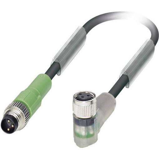Phoenix Contact SAC-3P-M 8MS/3,0-PUR/M 8FR-2L upravený zástrčkový konektor pro senzory - aktory, 1682016, piny: 3, 3.00 m, 1 ks