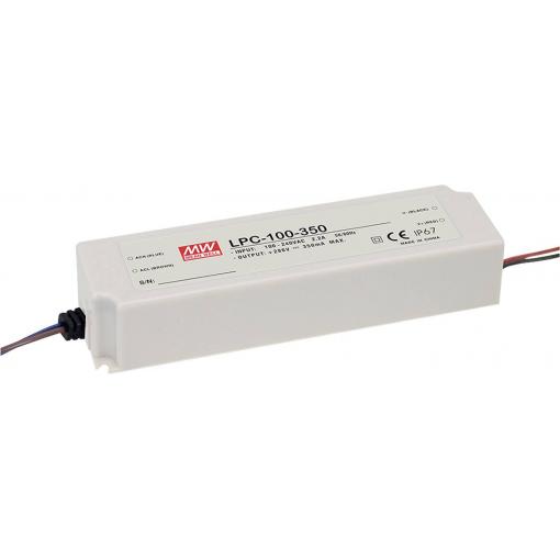 MEAN WELL LPC-100-700 LED driver konstantní proud 100 W 0.7 A 72 - 143 V/DC bez možnosti stmívání, ochrana proti přepětí 1 ks
