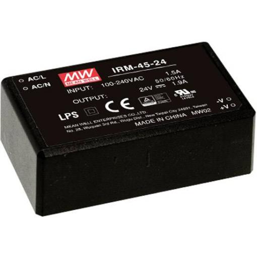 MEAN WELL IRM-45-12 AC/DC zdroj do DPS 45.6 W