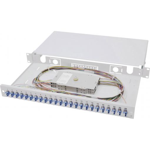 Digitus DN-96332/9 LWL patch panel 24 portů LC osazený 1 U