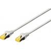Digitus DK-1644-A-100 RJ45 síťové kabely, propojovací kabely CAT 6A S/FTP 10.00 m šedá bez halogenů, kroucené páry , s ochranou, samozhášecí 1 ks