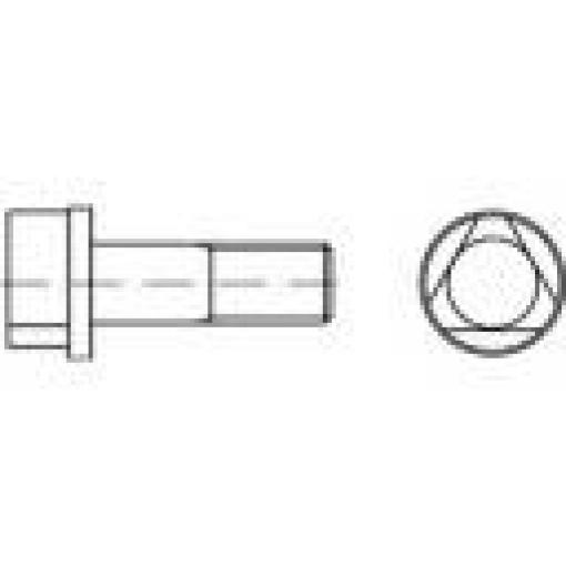 TOOLCRAFT 147118 trojhranný šroub M8 30 mm trojhran DIN 22424 ocel 100 ks