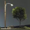 Woodland Scenics N lampa na dřevěném stožáru jednoduché hotový model WJP5638 3 ks