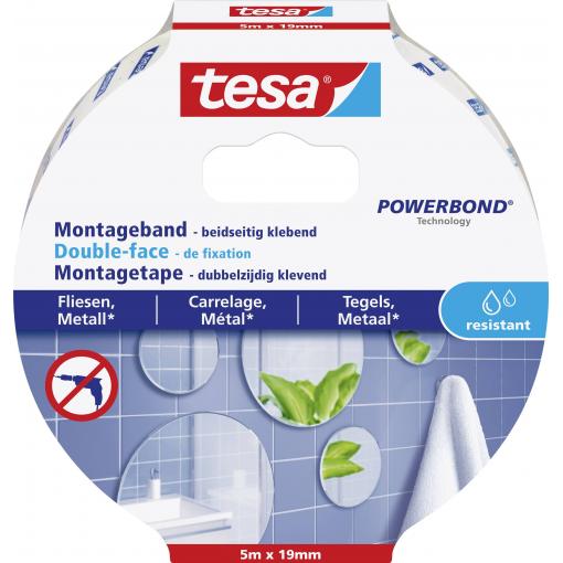 tesa TILES 77745-00000-00 montážní páska tesa® POWERBOND bílá (d x š) 5 m x 19 mm 1 ks