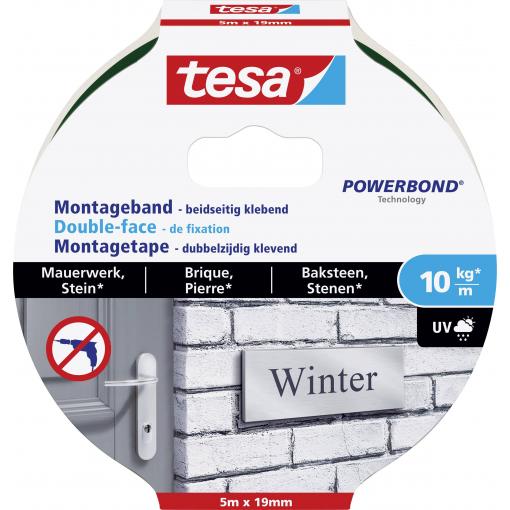 tesa BRICK & STONE 77749-00000-00 montážní páska tesa® POWERBOND černá (d x š) 5 m x 19 mm 1 ks
