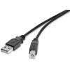 Renkforce USB kabel USB 2.0 USB-A zástrčka, USB-B zástrčka 0.50 m černá pozlacené kontakty RF-4463067