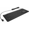 Keysonic KSK-6231 INEL (DE) USB klávesnice německá, QWERTZ černá silikonová membrána, vodotěsné (IPX7), s podsvícením, integrovaný touchpad, tlačítka myši
