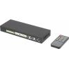 SpeaKa Professional 4 porty HDMI rozbočovač s audio porty, s dálkovým ovládáním 3840 x 2160 Pixel černá
