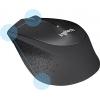 Logitech M330 Silent Plus optická myš, přenos bezdrátový, 3 tlačítko, 1000 dpi, černá