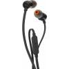 JBL T110 mobil špuntová sluchátka (In Ear) kabelová stereo černá headset