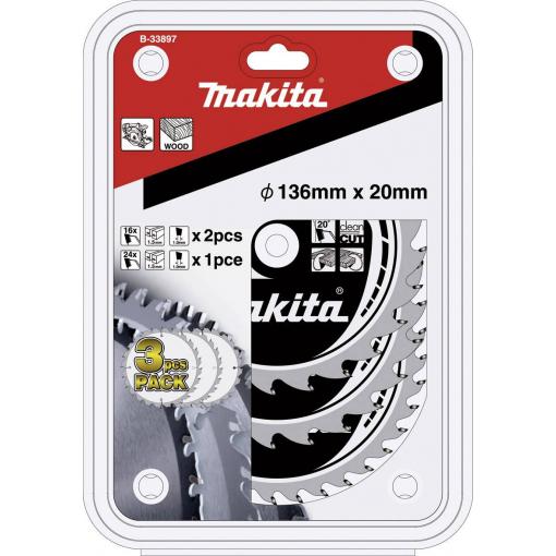 Makita B-33897 sada pilových kotoučů 136 x 20 x 1 mm 1 sada