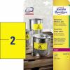 Avery-Zweckform L6130-20 210 x 148 mm poylesterová fólie žlutá 40 ks trvalé Fóliové etikety