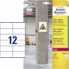 Avery-Zweckform L7875-20 Etikety lepící 105 x 48 mm papír bílá 240 ks trvalé, silné inkoustová tiskárna, laserová tiskárna, barevná laserová tiskárna, kopírka,