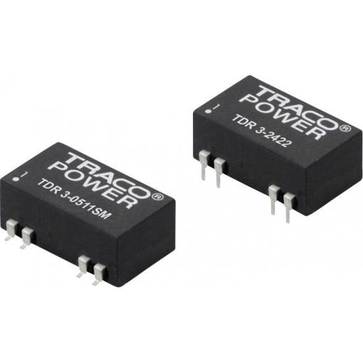 TracoPower TDR 3-0522SM DC/DC měnič napětí do DPS 5 V/DC 12 V/DC, -12 V/DC 125 mA 3 W Počet výstupů: 2 x Obsah 1 ks