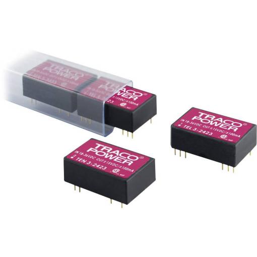TracoPower TEN 3-2423 DC/DC měnič napětí do DPS 24 V/DC 15 V/DC, -15 V/DC 100 mA 3 W Počet výstupů: 2 x Obsah 1 ks