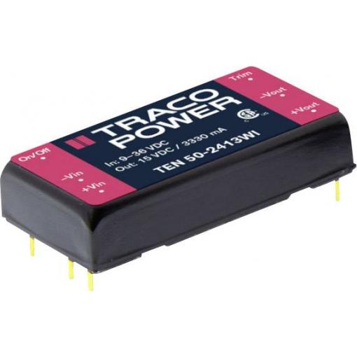 TracoPower TEN 5-2410WI DC/DC měnič napětí do DPS 24 V/DC 3.3 V/DC 1.2 A 5 W Počet výstupů: 1 x Obsah 1 ks