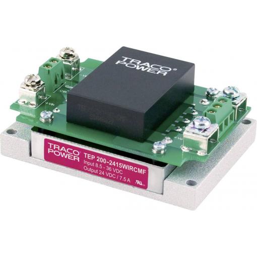 TracoPower TEP 200-2412WIRCMF DC/DC měnič napětí, modul 24 V/DC 12 V/DC 15 A 200 W Počet výstupů: 1 x Obsah 1 ks
