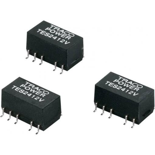 TracoPower TES 1-1222V DC/DC měnič napětí, SMD 12 V/DC 12 V/DC, -12 V/DC 42 mA 1 W Počet výstupů: 2 x Obsah 1 ks