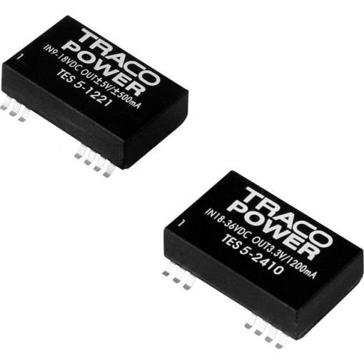 TracoPower TES 5-2412 DC/DC měnič napětí, SMD 24 V/DC 5 V/DC 420 mA 5 W Počet výstupů: 1 x Obsah 1 ks